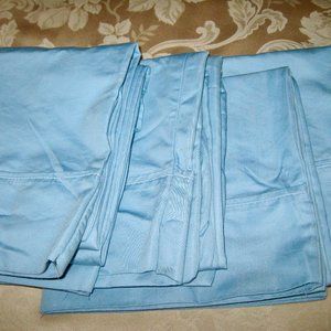 9/4/25 SALE "4 KING SIZE PILLOW CASES IN BLUE" NEW, NEVER USED-1400 THREAD COUNT